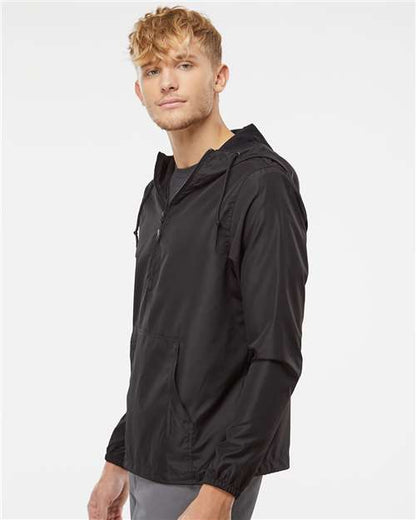 Independent Trading Co. Lightweight Quarter-Zip Windbreaker Pullover Jacket EXP54LWP Custom Embroidered Business Logo