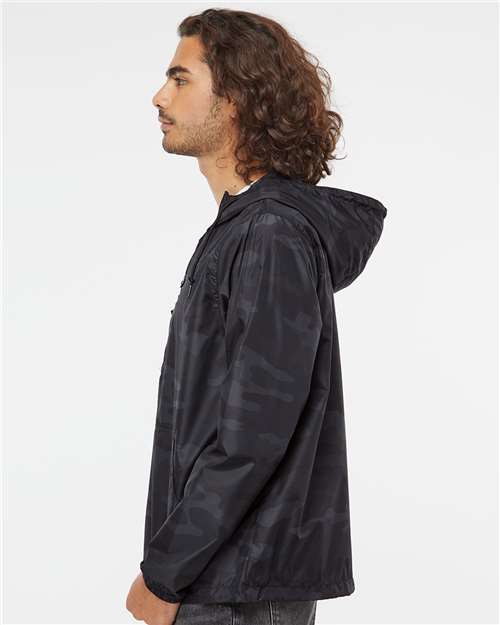 Independent Trading Co. Lightweight Quarter-Zip Windbreaker Pullover Jacket EXP54LWP Custom Embroidered Business Logo