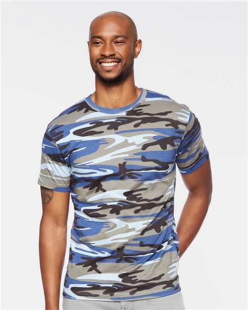 Custom Embroidered  Code Five Adult Camo Tee 3907  