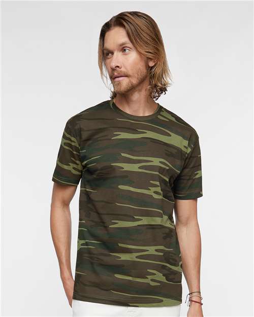 Custom Embroidered  Code Five Adult Camo Tee 3907  