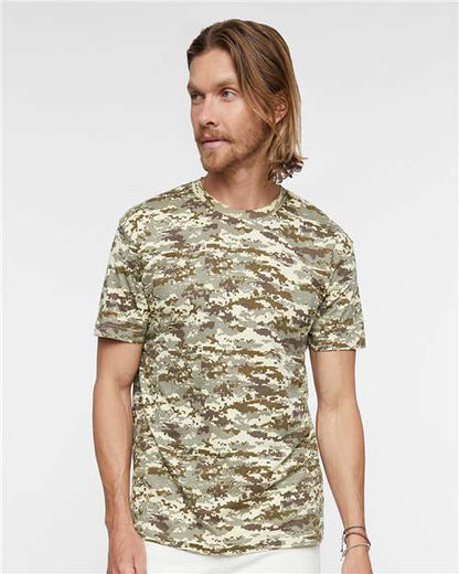 Custom Embroidered  Code Five Adult Camo Tee 3907  