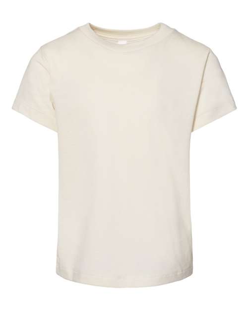 BELLA + CANVAS Toddler Jersey Tee 3001T Natural Custom Embroidered Business Logo