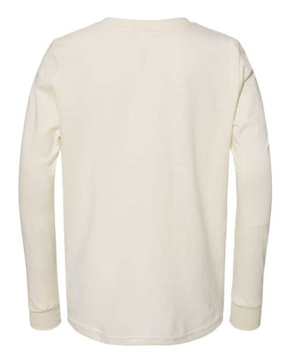 BELLA + CANVAS Youth Jersey Long Sleeve Tee 3501Y Custom Embroidered Business Logo