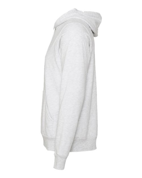 BELLA + CANVAS Sponge Fleece Hoodie 3719 Ash Custom Embroidered Business Logo