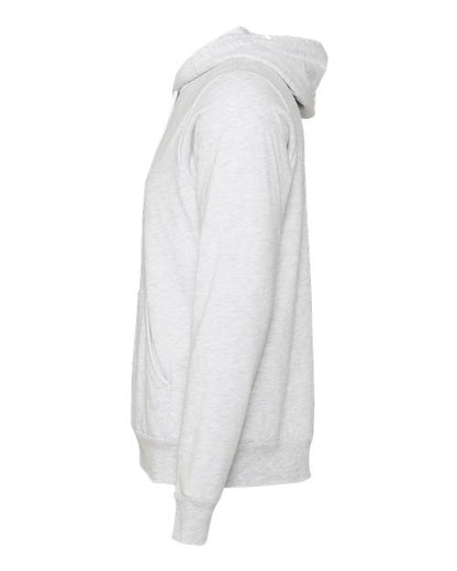 BELLA + CANVAS Sponge Fleece Hoodie 3719 Ash Custom Embroidered Business Logo
