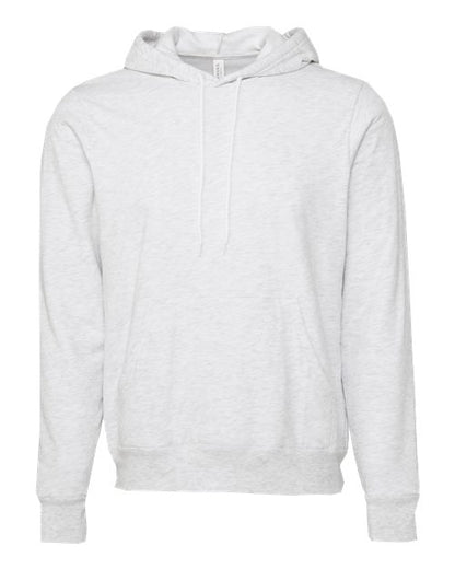 BELLA + CANVAS Sponge Fleece Hoodie 3719 Ash Custom Embroidered Business Logo