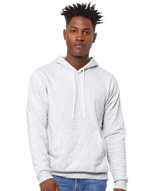 Custom Embroidered  BELLA + CANVAS Sponge Fleece Hoodie 3719 Ash
