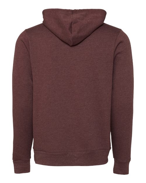 BELLA + CANVAS Sponge Fleece Hoodie 3719 Heather Forest Custom Embroidered Business Logo