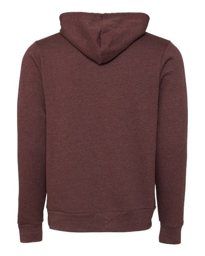 BELLA + CANVAS Sponge Fleece Hoodie 3719 Heather Forest Custom Embroidered Business Logo