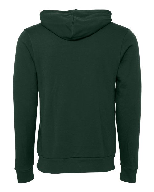 BELLA + CANVAS Sponge Fleece Hoodie 3719 Dusty Blue Custom Embroidered Business Logo