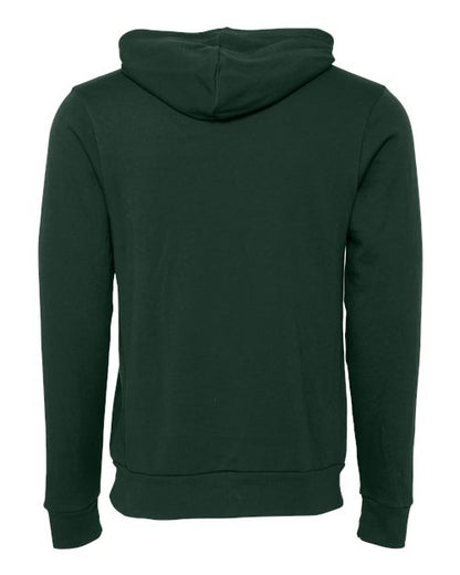 BELLA + CANVAS Sponge Fleece Hoodie 3719 Dusty Blue Custom Embroidered Business Logo