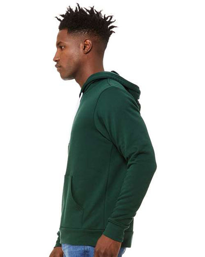BELLA + CANVAS Sponge Fleece Hoodie 3719 Forest Custom Embroidered Business Logo