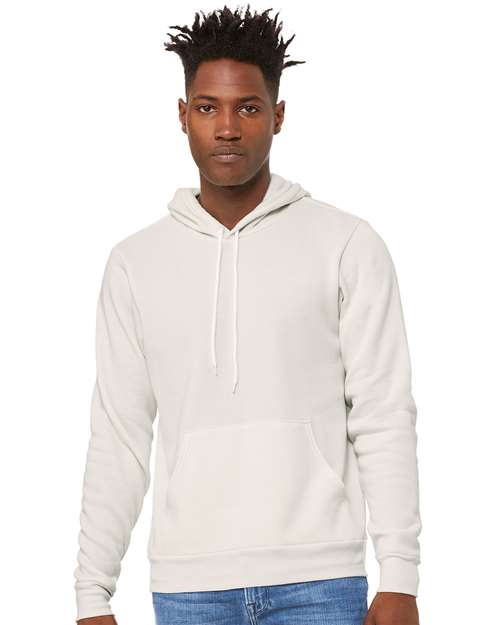 BELLA + CANVAS Sponge Fleece Hoodie 3719 Vintage Brown Custom Embroidered Business Logo