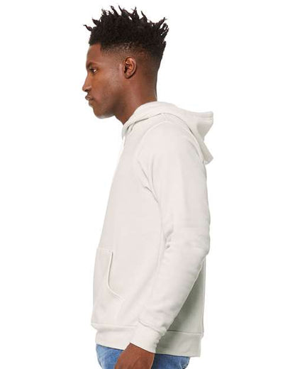 BELLA + CANVAS Sponge Fleece Hoodie 3719 Vintage White Custom Embroidered Business Logo