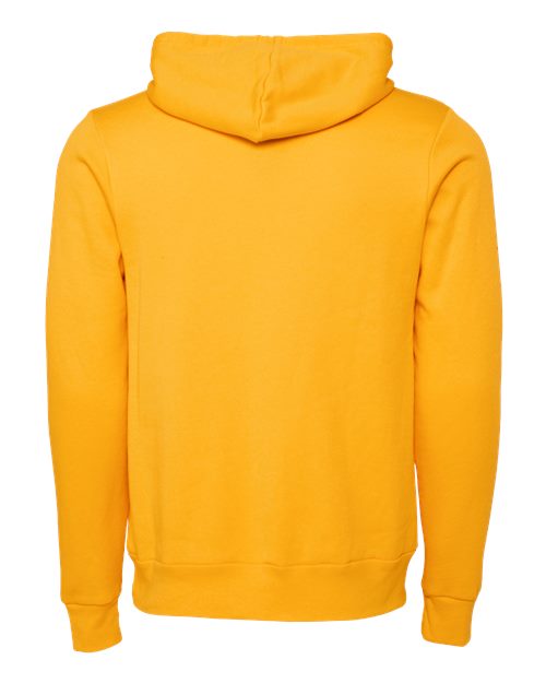 BELLA + CANVAS Sponge Fleece Hoodie 3719 Gold Custom Embroidered Business Logo