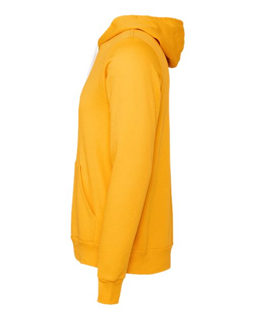 BELLA + CANVAS Sponge Fleece Hoodie 3719 Gold Custom Embroidered Business Logo