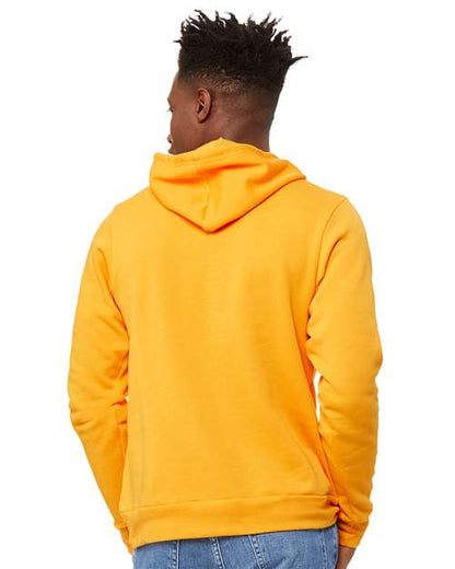 BELLA + CANVAS Sponge Fleece Hoodie 3719 Gold Custom Embroidered Business Logo