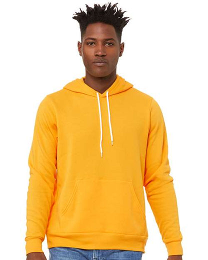 Custom Embroidered  BELLA + CANVAS Sponge Fleece Hoodie 3719 Gold