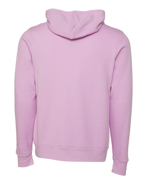 BELLA + CANVAS Sponge Fleece Hoodie 3719 Lilac Custom Embroidered Business Logo
