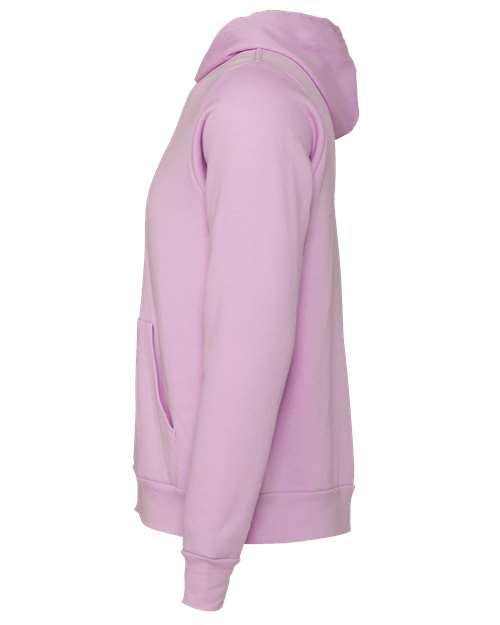 BELLA + CANVAS Sponge Fleece Hoodie 3719 Lilac Custom Embroidered Business Logo