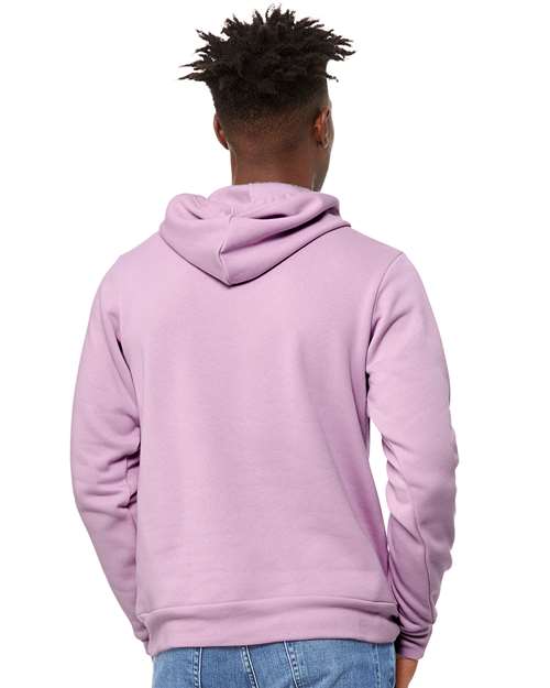 BELLA + CANVAS Sponge Fleece Hoodie 3719 Lilac Custom Embroidered Business Logo