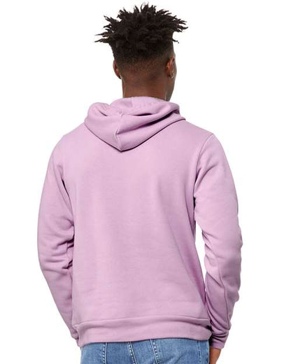 BELLA + CANVAS Sponge Fleece Hoodie 3719 Lilac Custom Embroidered Business Logo