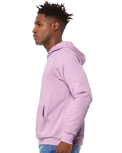 BELLA + CANVAS Sponge Fleece Hoodie 3719 Lilac Custom Embroidered Business Logo