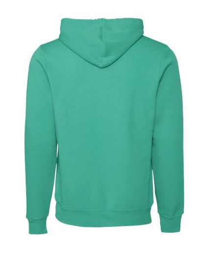 BELLA + CANVAS Sponge Fleece Hoodie 3719 Teal Custom Embroidered Business Logo