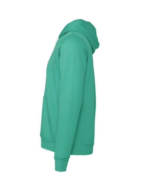 BELLA + CANVAS Sponge Fleece Hoodie 3719 Teal Custom Embroidered Business Logo