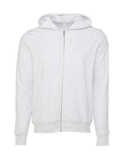 BELLA + CANVAS Sponge Fleece Full-Zip Hoodie 3739 Ash