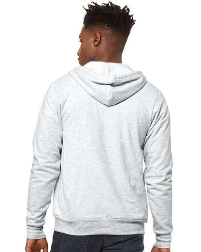BELLA + CANVAS Sponge Fleece Full-Zip Hoodie 3739 Ash