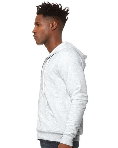 BELLA + CANVAS Sponge Fleece Full-Zip Hoodie 3739 Ash