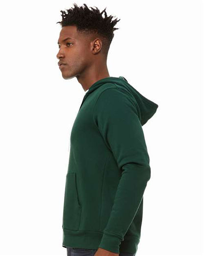 BELLA + CANVAS Sponge Fleece Full-Zip Hoodie 3739 Forest
