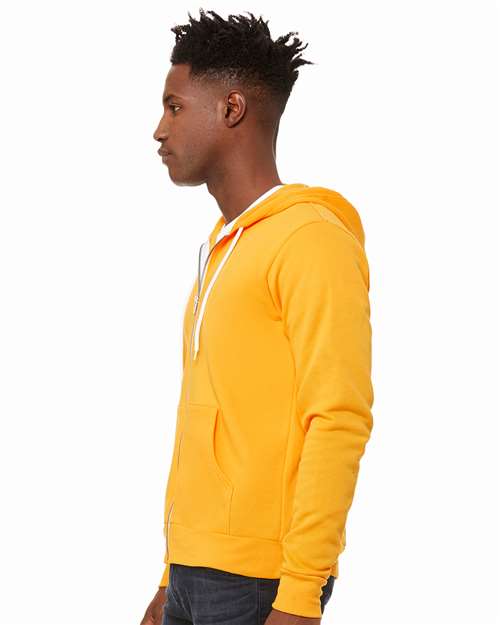 BELLA + CANVAS Sponge Fleece Full-Zip Hoodie 3739 Gold