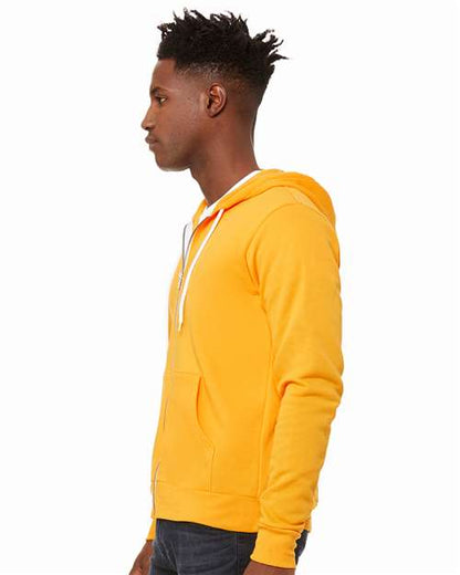 BELLA + CANVAS Sponge Fleece Full-Zip Hoodie 3739 Gold