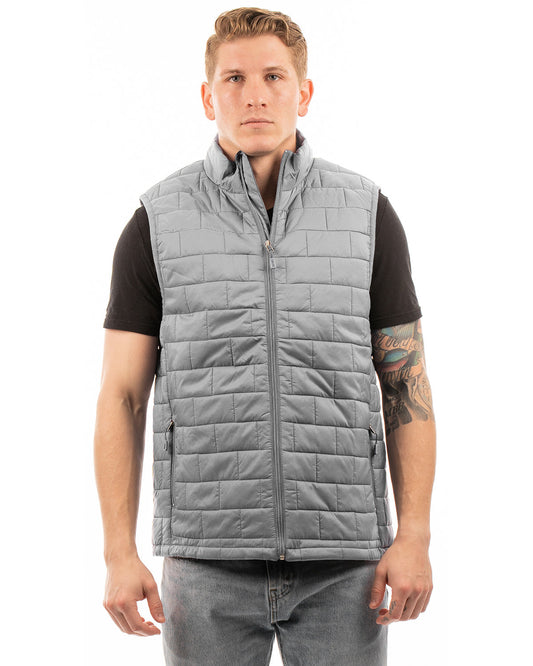 Burnside Adult Box Quilted Puffer Vest 8703BU