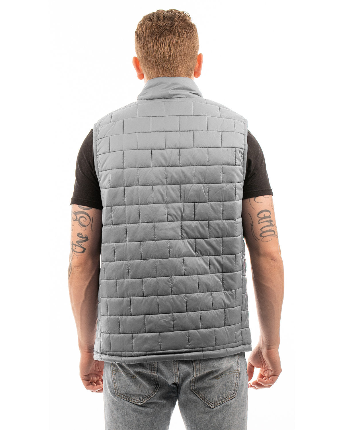 Burnside Adult Box Quilted Puffer Vest 8703BU