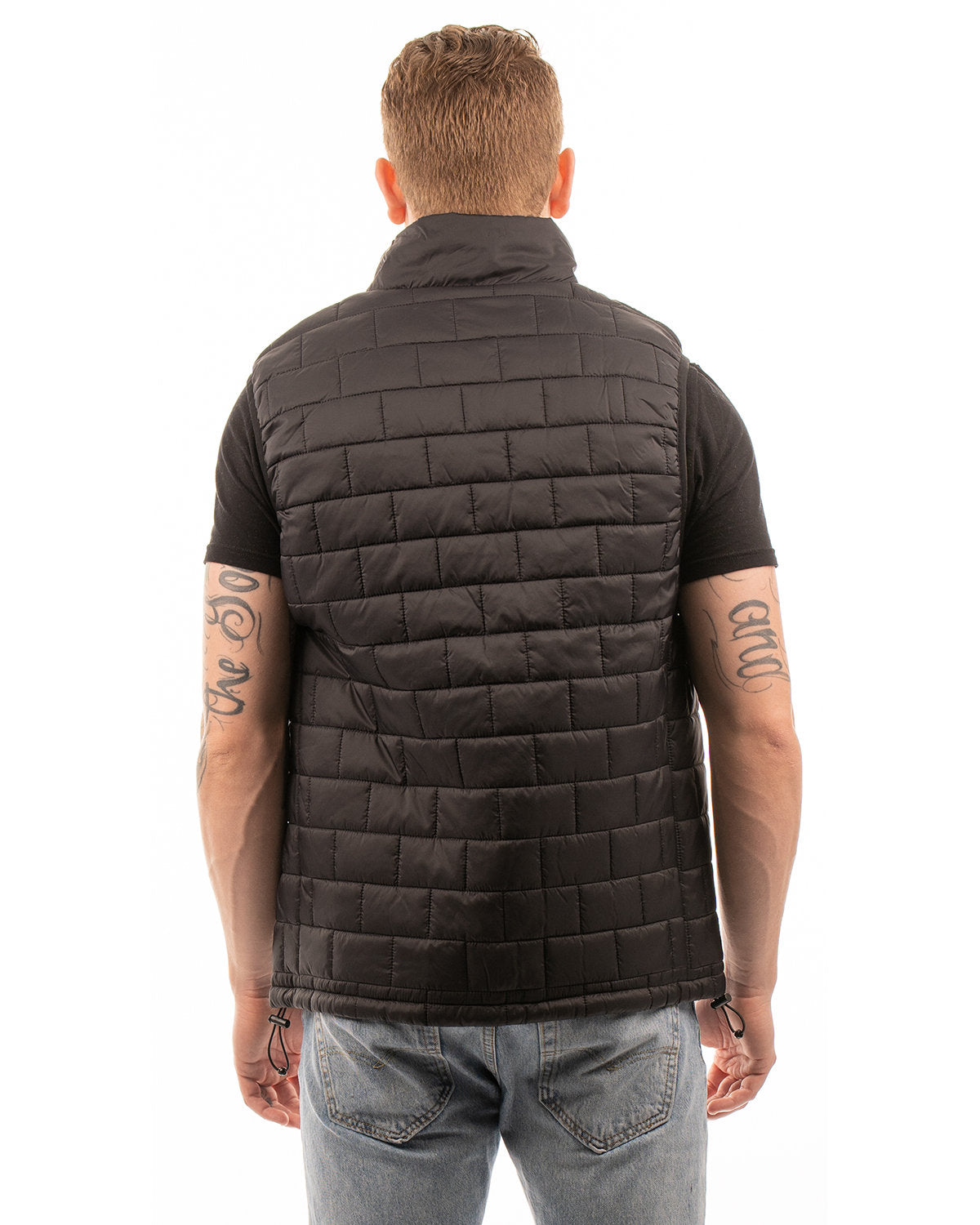 Burnside Adult Box Quilted Puffer Vest 8703BU