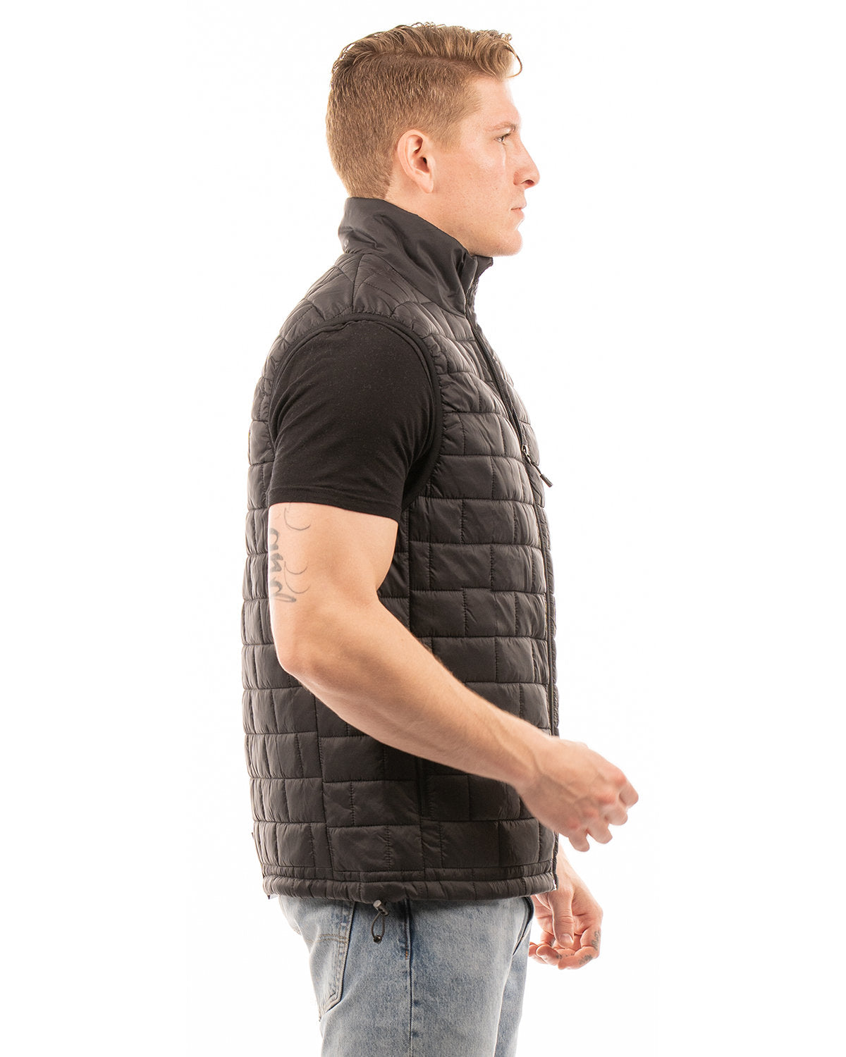 Burnside Adult Box Quilted Puffer Vest 8703BU