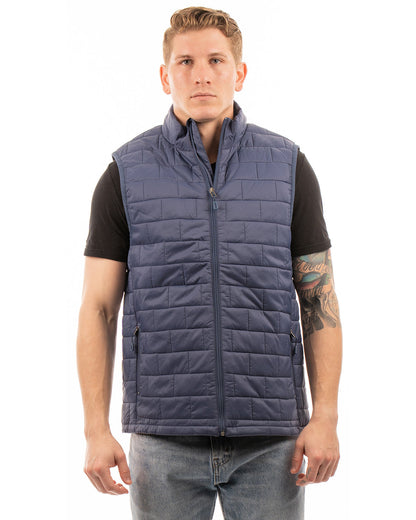 Burnside Adult Box Quilted Puffer Vest 8703BU