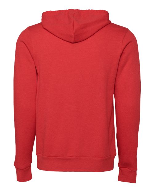 BELLA + CANVAS Sponge Fleece Full-Zip Hoodie 3739 Heather Red