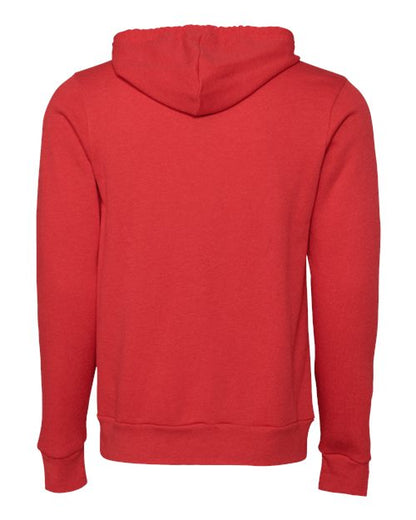 BELLA + CANVAS Sponge Fleece Full-Zip Hoodie 3739 Heather Red