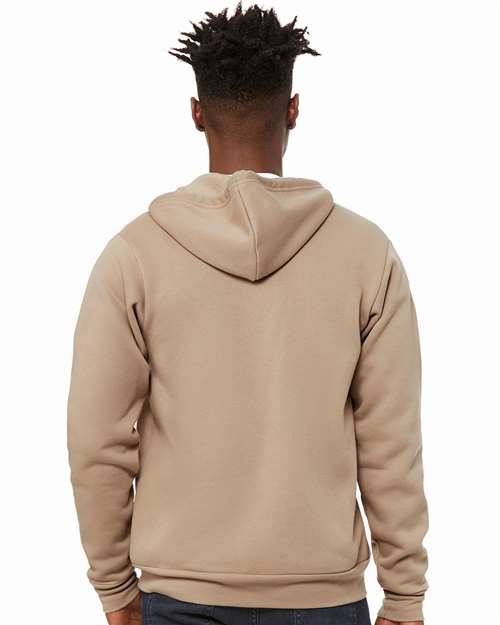 BELLA + CANVAS Sponge Fleece Full-Zip Hoodie 3739 Tan
