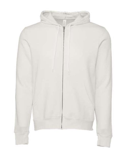 BELLA + CANVAS Sponge Fleece Full-Zip Hoodie 3739 Vintage White