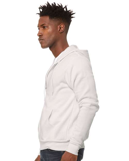 BELLA + CANVAS Sponge Fleece Full-Zip Hoodie 3739 Vintage White