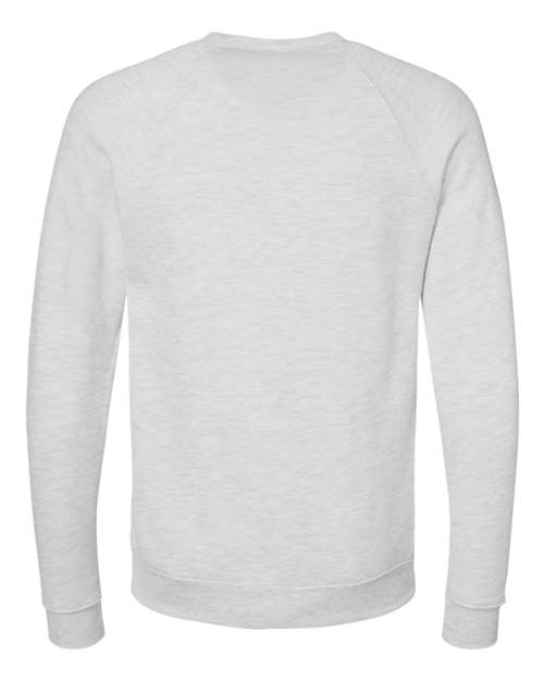 BELLA + CANVAS Sponge Fleece Raglan Crewneck Sweatshirt 3901 Custom Embroidered Business Logo