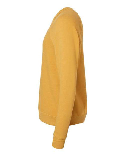 BELLA + CANVAS Sponge Fleece Raglan Crewneck Sweatshirt 3901 Heather Mustard