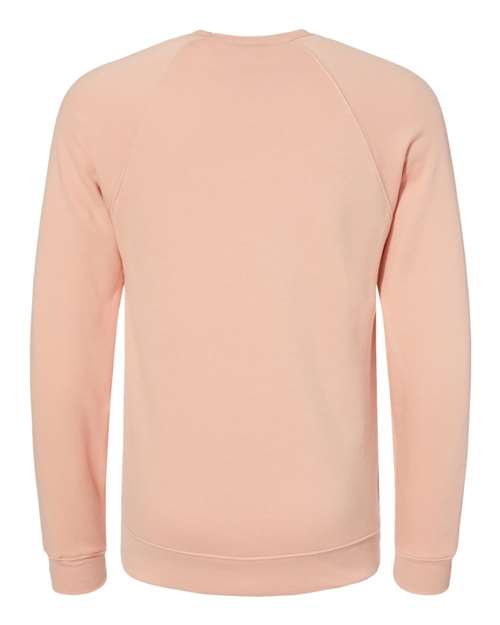 BELLA + CANVAS Sponge Fleece Raglan Crewneck Sweatshirt 3901 Custom Embroidered Business Logo