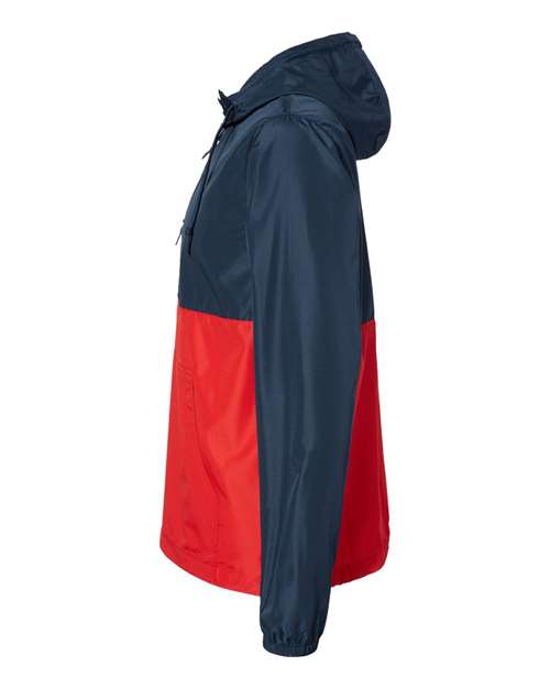 Independent Trading Co. Lightweight Quarter-Zip Windbreaker Pullover Jacket EXP54LWP Custom Embroidered Business Logo