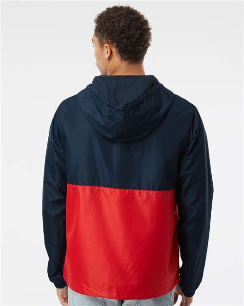 Independent Trading Co. Lightweight Quarter-Zip Windbreaker Pullover Jacket EXP54LWP Custom Embroidered Business Logo